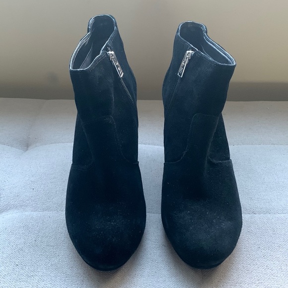 Rockport Women's Suede Black Boots Size 10 Side Zip - Picture 8 of 15